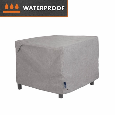 Modern Leisure Garrison Square Fire Pit Table Cover, Waterproof, 42 in. Square x 22 in. H, Granite 3011